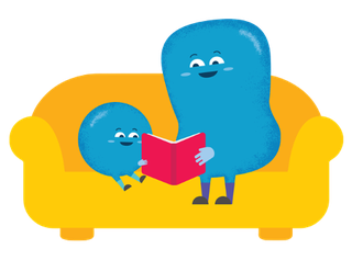 A parent is reading to a child